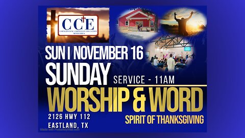 ✝️Live 11:00am Sunday Service 11/16/25