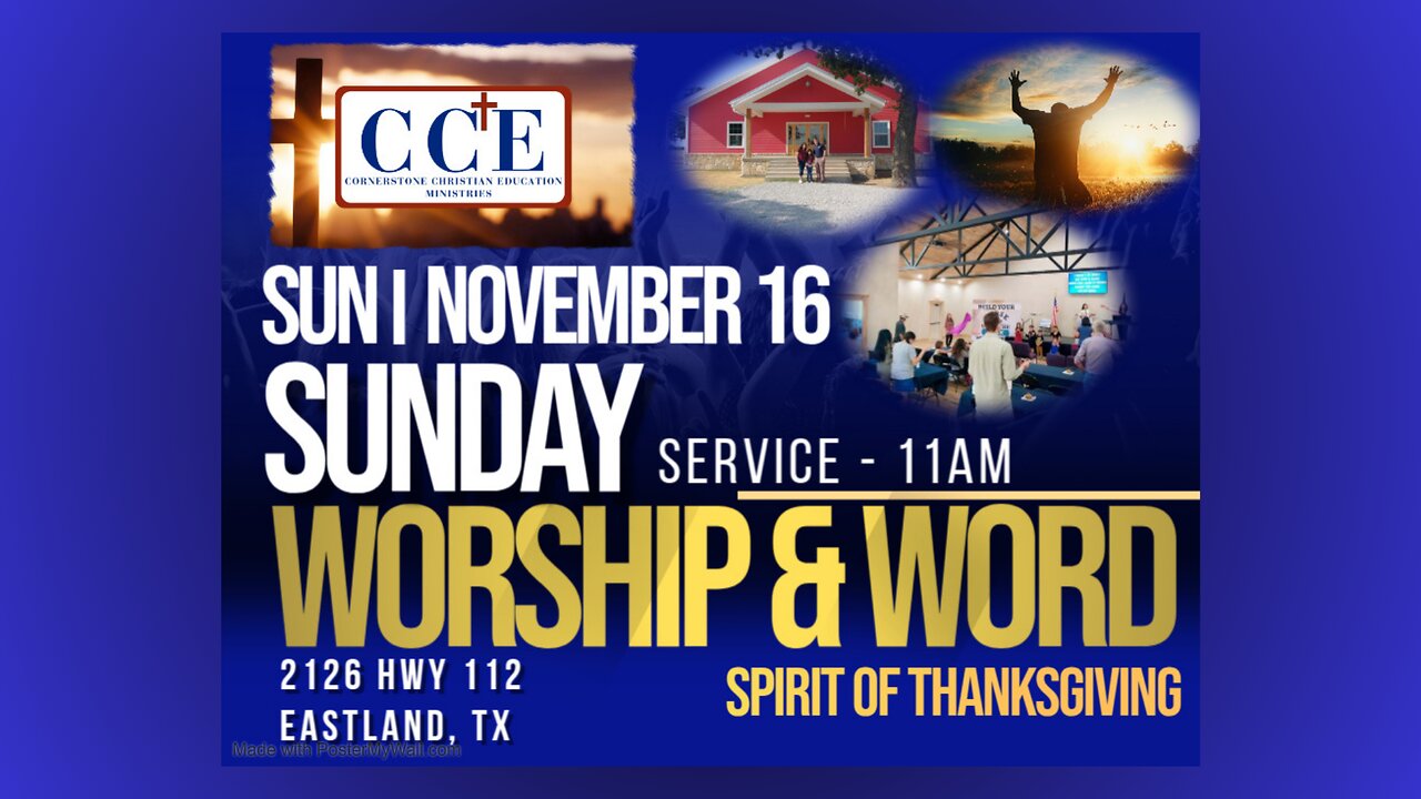 ✝️Live 11:00am Sunday Service 11/16/25
