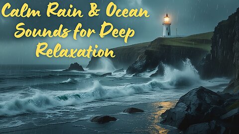 1 Hour of Rain and Ocean Waves Sounds – Relax, Sleep, Study, Focus