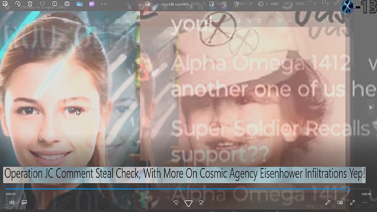 Operation JC Comment Steal Check, With More On Cosmic Agency/Eisenhower Infiltrations Yep!