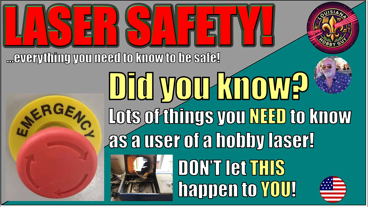 🔥Hobby Laser Safety, Everything you MUST know to keep your workshop and yourself safe!