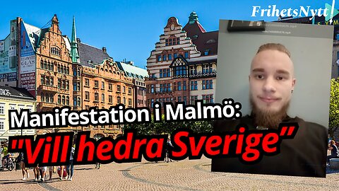 Därför anordnar han nu en tyst manifestation för Sverige i Malmö