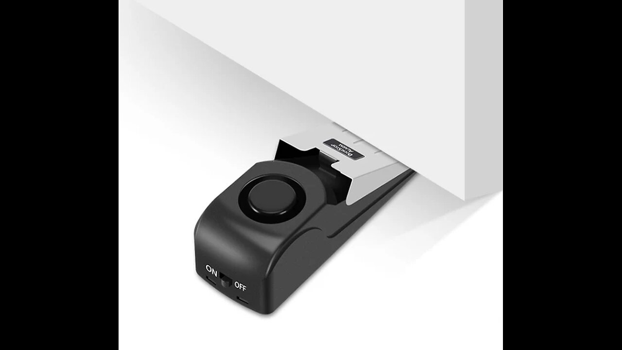 120dB Portable & Sensitivity Adjustable Door Burglar Sensor Stopper Alarm