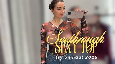 Seethrough Try on Haul l NO BRA Try On I Try on Haul 2025