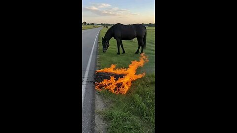 Horse 🐎 in danger