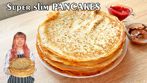 PANCAKES thinner than paper! What's the secret? ~ British Pancakes Recipe|Violet's Home Food