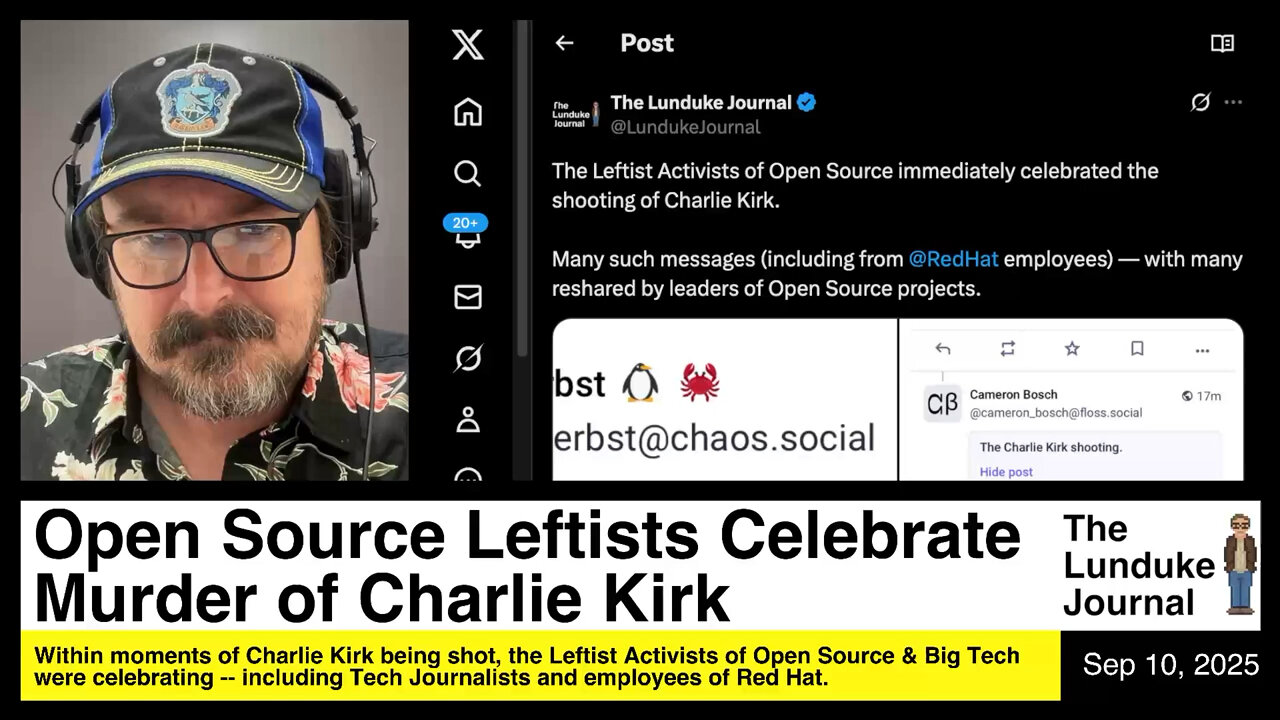 Open Source Leftists Celebrate Murder of Charlie Kirk