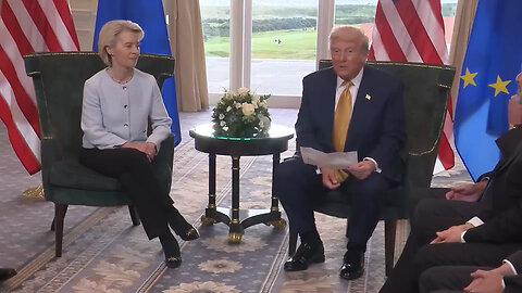 President Trump Announces A Monumental Trade Agreement With The European Union
