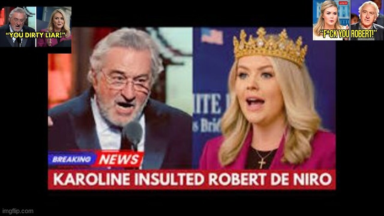 GEN Z KAROLINE INSULTS ROBERT Dᴇ NIRO ON LIVE TV 📺 HIS FURIOUS REACTION SHOCKS EVERYONE❗