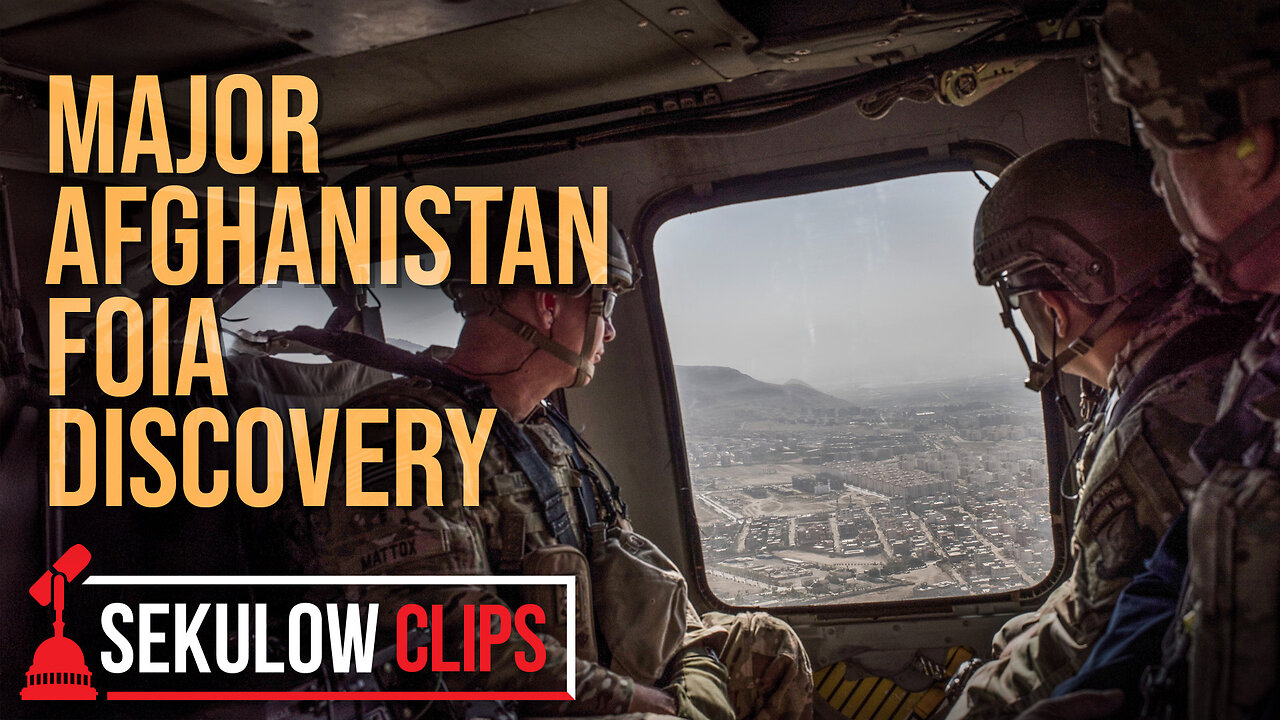 MAJOR FOIA DISCOVERY on Biden Afghanistan Withdrawal