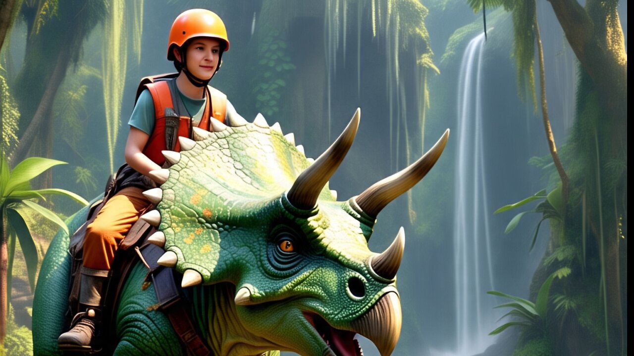 Dino ride adventure at children's playground