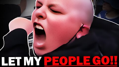 CRAZY FAT LEFTIST -vs- ICE BUS is TOO FUNNY 🤣 No Kings Protest CRINGE 💥
