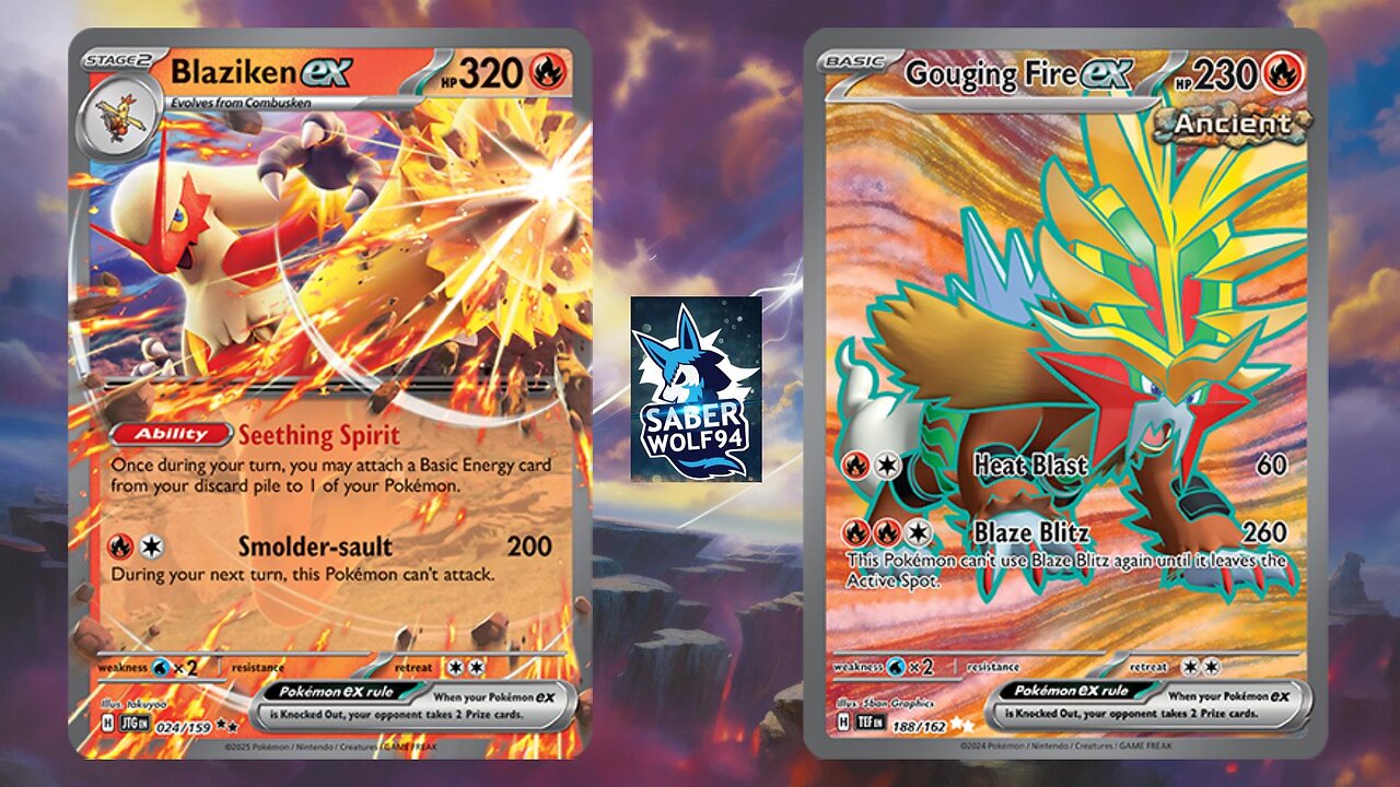 Pokemon TCG Live Blaziken EX Gouging Fire Matches!!
