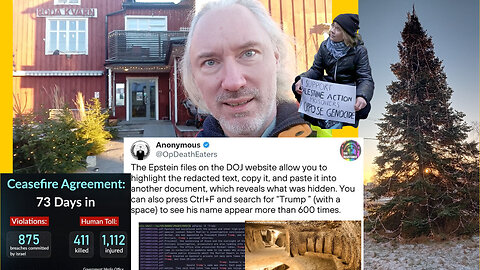 🎁: Epstein felöverstrykt, Greta-arrest, folkmordsvapenvila, Iran befriar USA, 🇻🇪gevär, $1T, igår