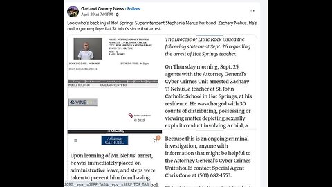 Superintendent and pedo husband causing drama at Hot Springs School District