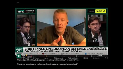 Erik Prince: Most capable military in Europe is the Ukrainian military.