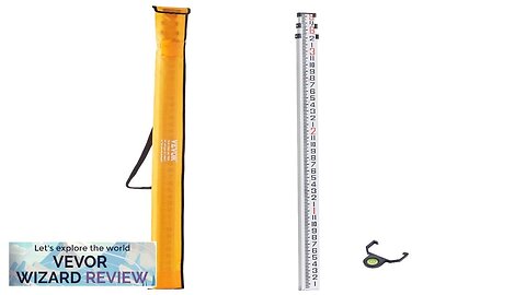 VEVOR Aluminum Grade Rod 9-Feet/8ths 3 Sections Telescopic Measuring Rod Double-Sided Review