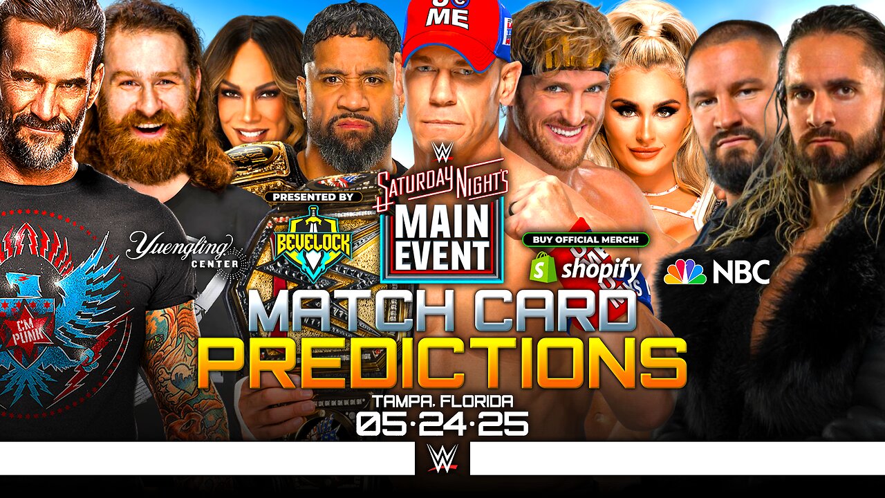 WWE Saturday Night's Main Event 39 - Match Card Predictions [v2] | Bevelock