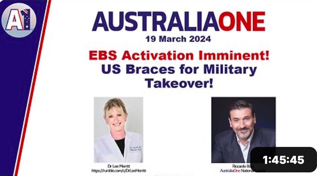 AustraliaOne Party - Ricardo Bosi w Dr Lee Merritt - INTEL UPDATE about THE WAR GOOD vs EVIL