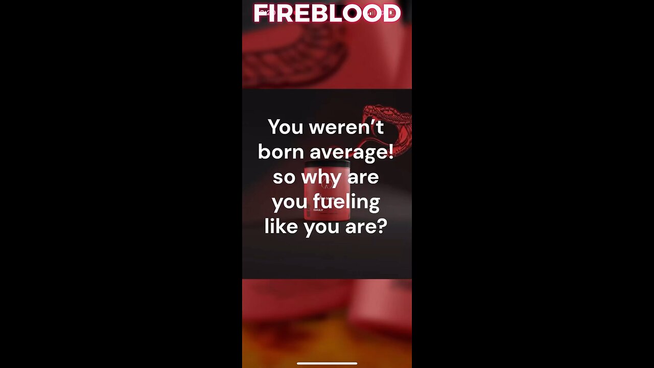 Replace it all FIREBLOOD isn’t an ordinary multi vitamin.