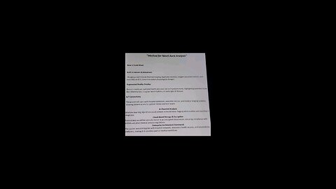 "Method for Novel Aura Analysis"Research