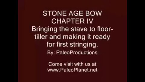 PRIMITIVE SURVIVAL, Stone Bow Making With A Shaving Horse 4