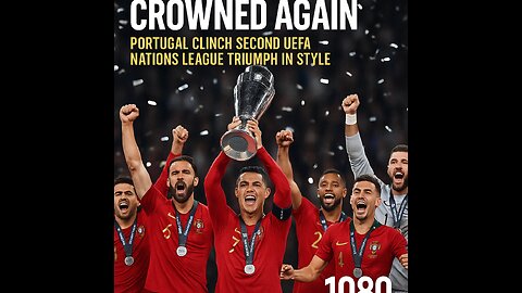 Portugal Reigns Again! Epic UEFA Nations League Trophy Lift Celebration (1080p)