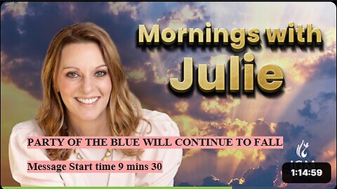 Julie Gren subs PARTY OF THE BLUE WILL CONTINUE TO FALL