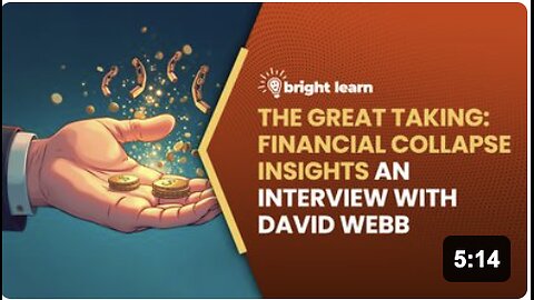 BrightLearn - The Great Taking: Financial Collapse Insights, an interview with David Webb