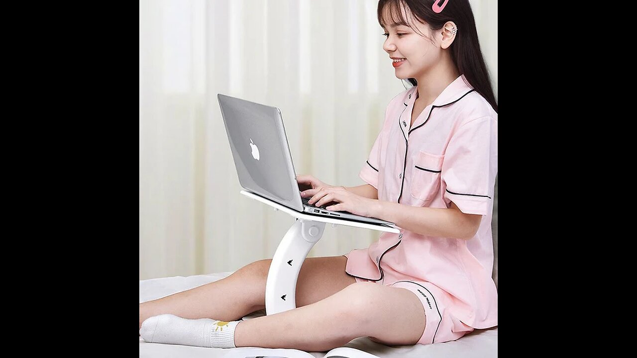 Laptop Stand for Bed & Table, with Adjustable Angle & Height, for Work, Study & Entertainment