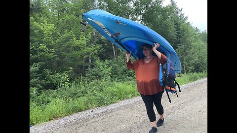 Kayak fail. Fall down cliff