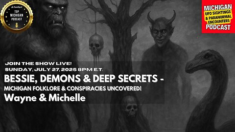 👹 Bessie, Demons & Deep Secrets | Michigan Folklore + Conspiracies Uncovered! | Rumble LIVE