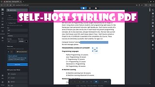 How to Self-Host Stirling PDF – Easy Step-by-Step Guide to Open Source PDF Editing