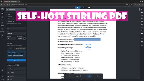 How to Self-Host Stirling PDF – Easy Step-by-Step Guide to Open Source PDF Editing