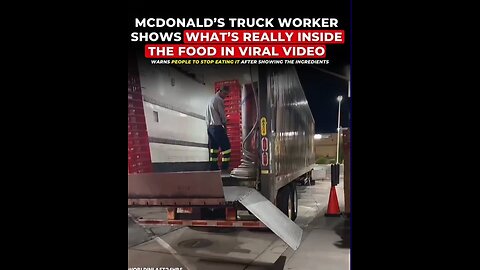 A McDonald’s truck delivery worker recorded himself inside a company delivery truck, showing box.mp4