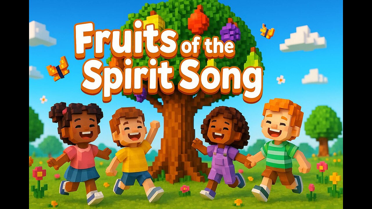 🎤︎︎ Sing-Along Bible song for kids | Fruits of the Spirit Song | Lyric Lambs 🎧ྀི♪⋆.✮