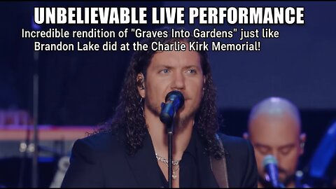 Brandon Lake's AMAZING Graves Into Gardens Performance at Charlie Kirk Memorial Will BLOW YOU AWAY!