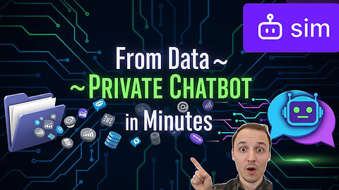 🤖 Build Your OWN Private Chatbot with RAG + Sim AI 🚀 | Automate Your Data!