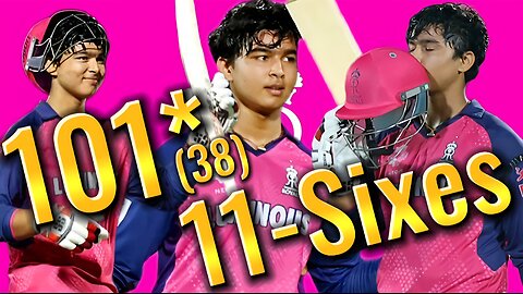 101(38) by Vaibhav Suryavanshi – Fastest Century of IPL 2025 | RR vs GT Highlights