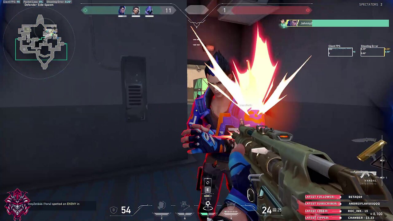Just an easy quadrakill in Valorant