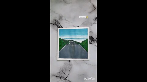 Road painting ' Easy way to paint road scenery