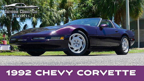 1992 Chevy Corvette rare color combination. Cold A/C, FX3 Selective Ride, G92 Performance Axle Ratio