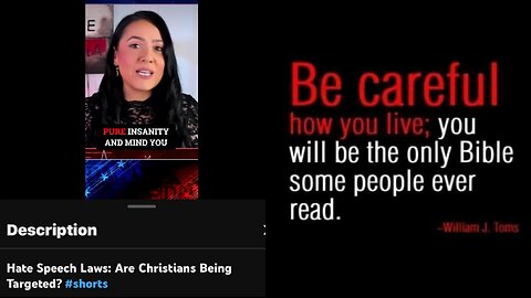 RE: H@t3 Speech Laws: Are “Christians” Being Targeted?