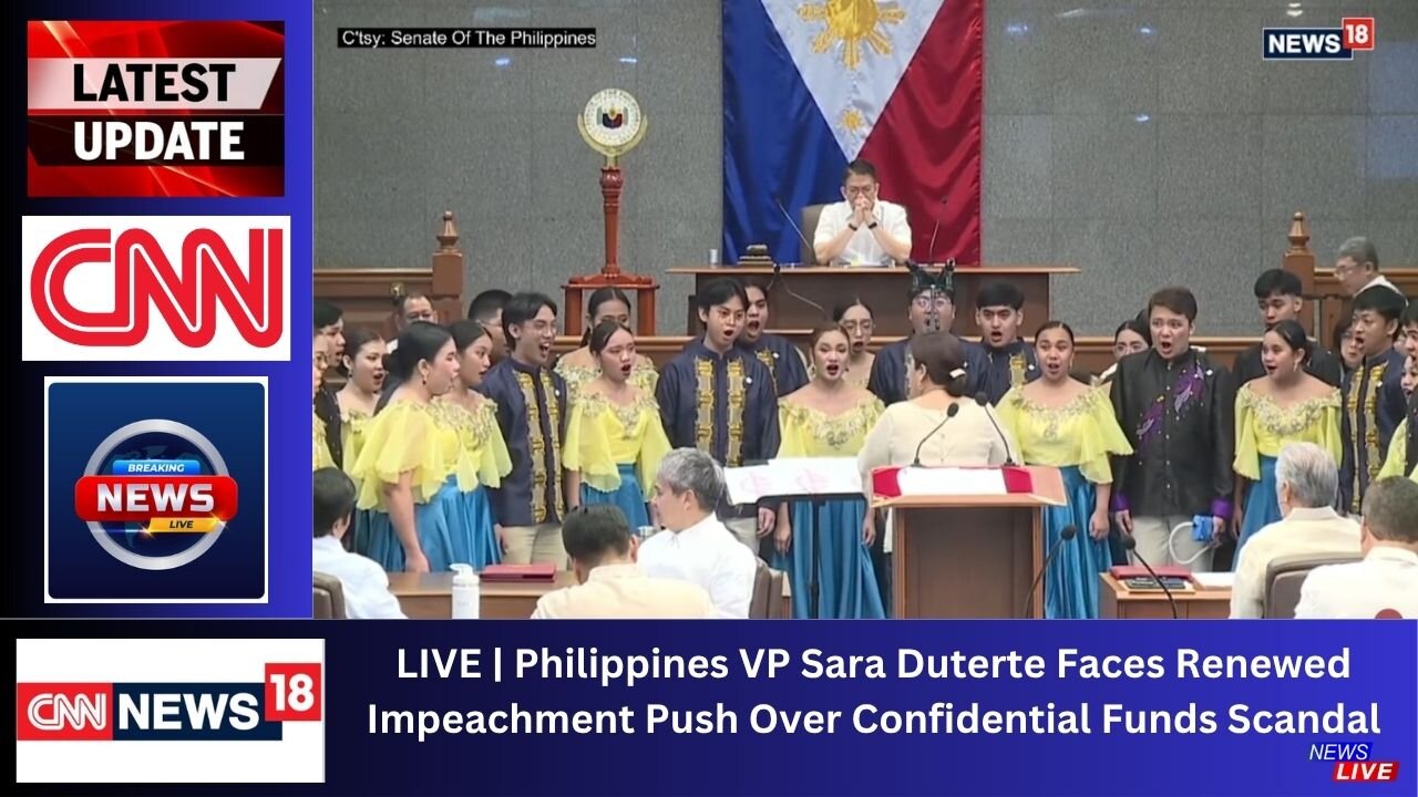 LIVE | Philippines VP Sara Duterte Faces Renewed Impeachment Push Over Confidential Funds Scandal
