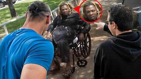 Lottery Scammer EXPOSED — Cash Mule Arrives in a Wheelchair!?
