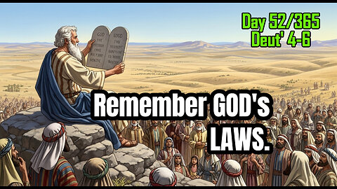 Day 52/365 - Wise Old Moses - "Never Forget God's Commands." #bible #deuteromomy