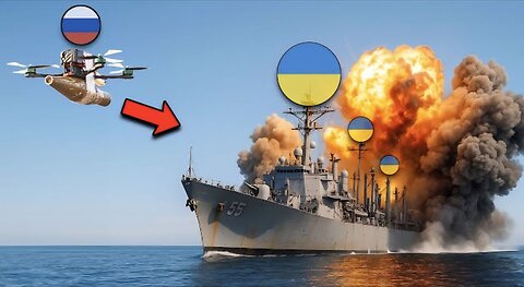 Russian Waited for Ukrainian Commanders to Celebrate - Then Blew Up Ukraine's Floating Fortress