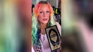 Rainbow Hair Liberal Says Christianity Is Based On Hate, Islam Based On Love
