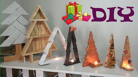 Easy DIY table top Christmas trees!