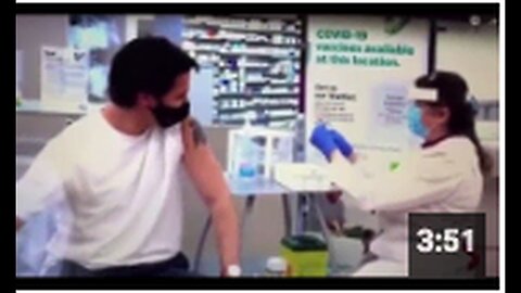 "Fake Vaccine Role Play by Justin and Sophie Trudeau"